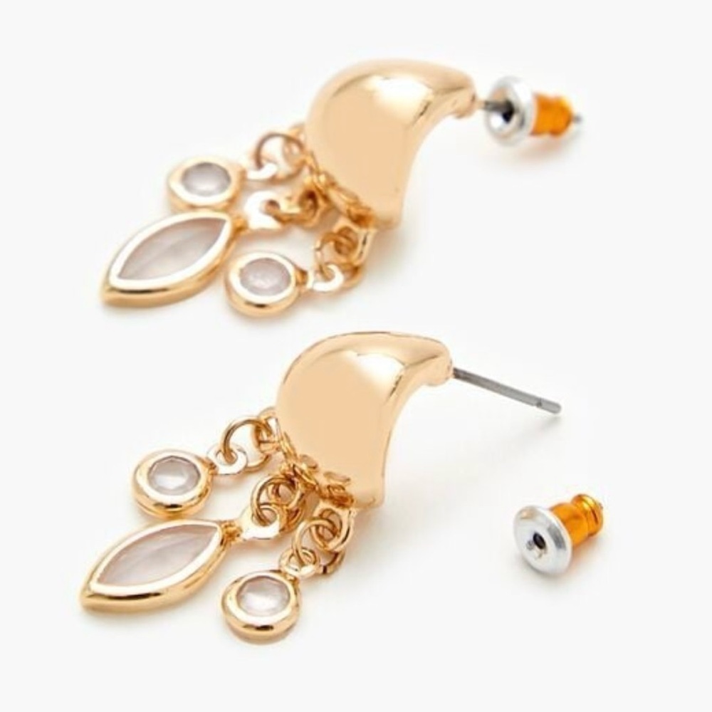Elegant Gold Dangle Earrings
